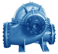 Split casing pump